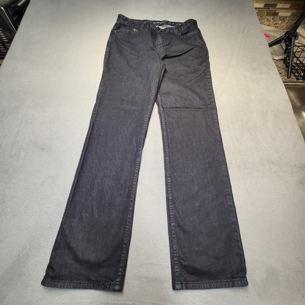 Calvin Klein Jeans Mens 32x32 Blue Straight Leg Distressed Denim